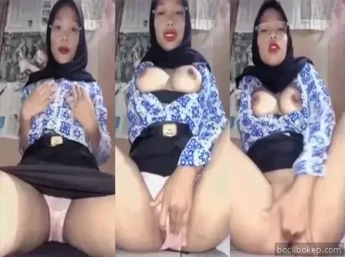 Bokep Indo Hijab Kacamata SMA Batik Colmek